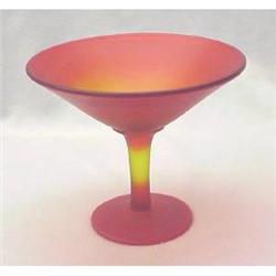 Tiffin Footed Compote in Amberina Satin #1041511