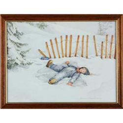 Still Life, print entitled ?Boy making Snow #1041516