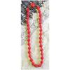 Image 1 : 1940's Faceted Glass Red Beads #1041561