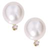 Image 1 : 14K Earrings CULTURED PEARL w DIAMOND #1041854