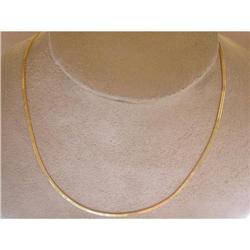  14k GOLD FOXTAIL  CHAIN AND NECKLACE #1041859