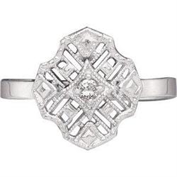 ANTIQUE Style FILIGREE Ring DIAMOND #1041867