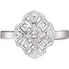 Image 1 : ANTIQUE Style FILIGREE Ring DIAMOND #1041867