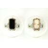 Image 1 : Antique FLIP RING  BLACK ONYX  w  CAMEO! #1041932