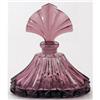 Amethyst Glass Czech Art Deco Perfume Bottle  #1042022