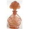 Pink Art Deco Glass Cherubs Perfume Bottle #1042025