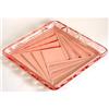 Image 1 : Pink Depression Glass Machine Age Vanity Tray #1042135