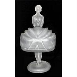 BALLERINA Satin Glass Powder Jar #1042170