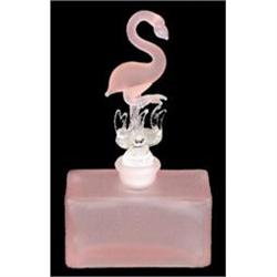 Pink Flamingo Satin Glass Perfume Bottle #1042196