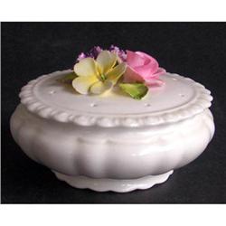  Coalport Hand Decorated Floral Bone China Jar #1042207