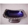 Image 1 : Cobalt, Victorian Master Salt in a silver #1042580