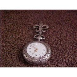 Watch, Ladies Lapel, sterling silver;1.25  diam#1042645