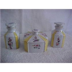 3 Pc. Dresser Set; Powder Box & 2 Cologne #1042703