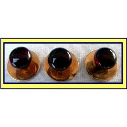 FRENCH GOLD GARNET /  RUBY STUDS TUX SHIRT 19C #1042834