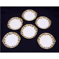 Nippon Handpainted Butter Pats (6) #1050944