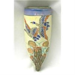 Wall Pocket Birds & Flowers Made in Japan #1050967