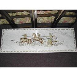 C.1940's Italian Carved Marble Top Coffee Table#1050976