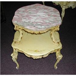 Circa 1940's Italian Venetian Marble Top Two #1050978