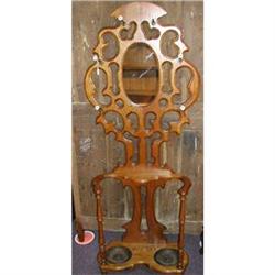 1890's Oak Hall Tree #1050980