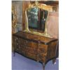 Image 1 : C. 1930 Italian Burled Walnut Dresser W/Mirror #1050983