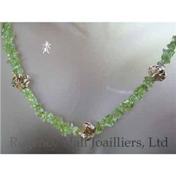 RHJ Genuine Peridot Pebbles with gf balls and #1051044