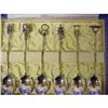 Image 1 : 1920's Box of 6 Figural Sterling Spoons #1051374