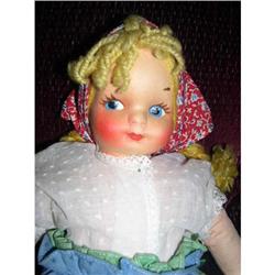 Georgene  Cloth Doll molded face #1051434