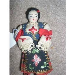 Serbia minature cloth doll in original attire #1051440