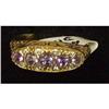 Image 1 : 10K AMETHYST  & DIAMOND  RING SIZE 6 #1051447