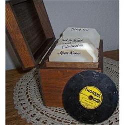 Thorens Music Disks in Oak & Brass Box #1051468