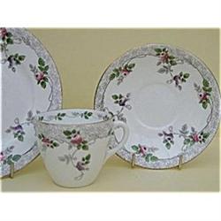 Shelley China Rose & Lace Pattern New York Trio#1051477