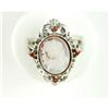 Image 1 : ANTIQUE STYLE RING CAMEO w GARNETS #1051552