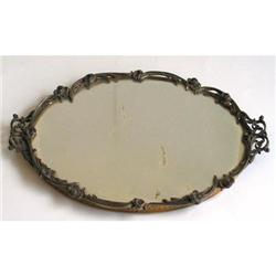 Apollo Floral Design Bronze Mirror Vanity Tray #1051685