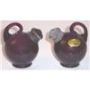 Image 1 : Cambridge Glass Amethyst Salt and Pepper Set #1051812