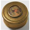 Image 1 : APOLLO Ormolu and Glass Portrait Powder Jar #1051914