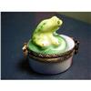 Image 1 : Authentic Frog hand painted Limoges box trinket#1051998
