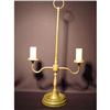 Image 1 : Two light brass desk lamp  #1052166
