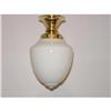 Flush  mount milk glass  fixture. #1052172