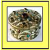 GILT BRONZE JEWELRY TRINKET BOX W JEWELS 19C #1052297