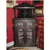 ENGLISH OAK CARVED CORNER CUPBOARD #1059348