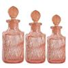 Pink Depression Glass Perfume Bottle Set #1059391