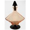 Art Deco Black & Pink Depression Glass Decanter#1059470