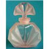 Pink Art Deco Satin Glass Perfume Bottle #1059487