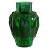 Malachite Art Deco Females Bohemian Art Glass #1059603