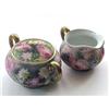 Image 1 : Royal Bayreuth ROSES Sugar Bowl and Creamer #1059608