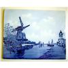 Image 1 : Dutch Tile Windmill Scene Blue & White #1059748