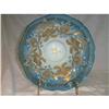 Image 1 : Blue Opalescent Enameled Bride's Basket w/Frame#1059772