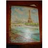 Image 1 : Painting, Oil ,  Eiffel Tower, Paris 1950's #1059820