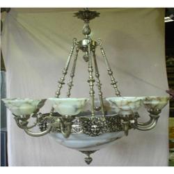 Ten tulips alabaster stone chandelier #1059935