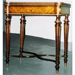 19th-century marquetry card table #1059952